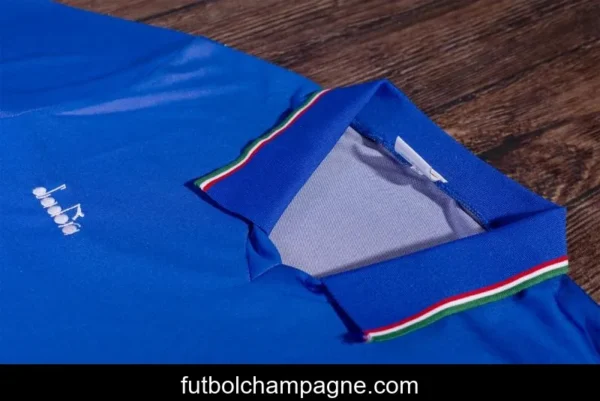 Retro 1990 Italy Home Soccer Jersey - Image 9
