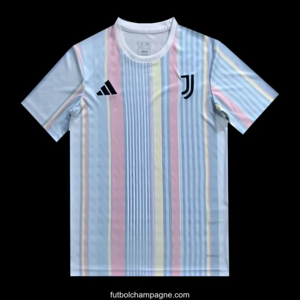 25_26 Juventus White with Rainbow Stripes Jersey - Image 3