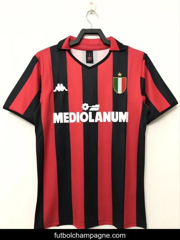 Retro 88_89AC Milan Home Soccer Jersey - Image 7