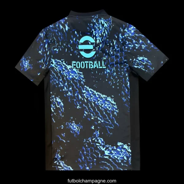 25_26 Inter Milan Black with Blue Snake Pattern Jersey - Image 7