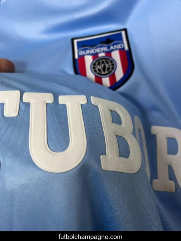 Retro 86_87 Sunderland Away Blue Jersey - Image 5