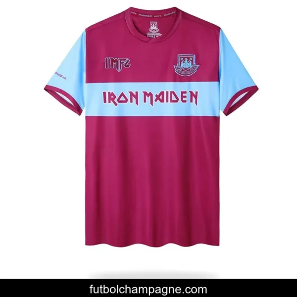 Retro 22_23 Iron Maiden X West Ham Wine_Blue Jersey With Number 11 - Image 12