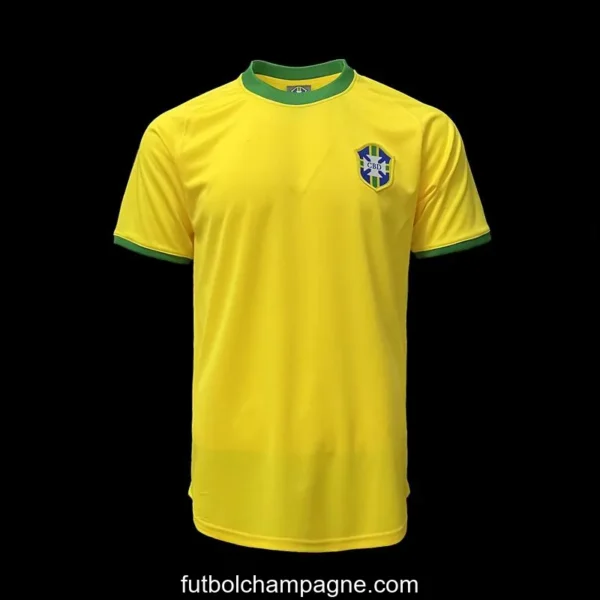Retro 1970 Brazil Home Soccer Jersey - Image 8
