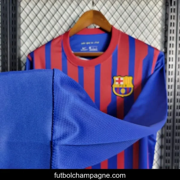Retro Long Sleeve 11-12 Barcelona Home Soccer Jersey - Image 11