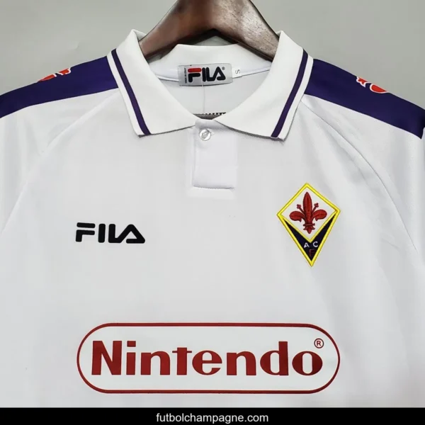 Retro 98_99 Fiorentina Away White Jersey - Image 10