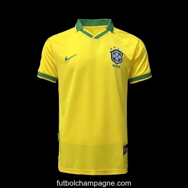 Retro 1997 Brazil Home Soccer Jersey - Image 11