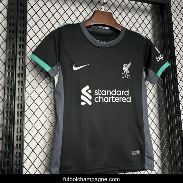 24_25 Kids Liverpool Away Black Jersey - Image 7