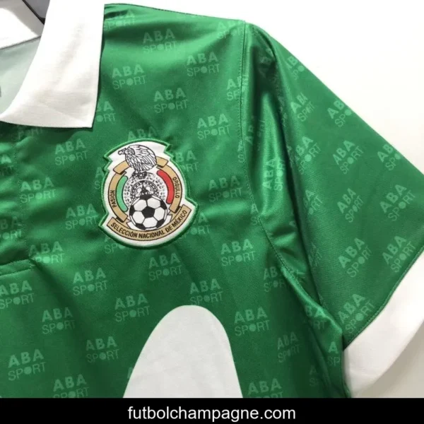 Retro 1995 Mexico Home Soccer Jersey - Image 10