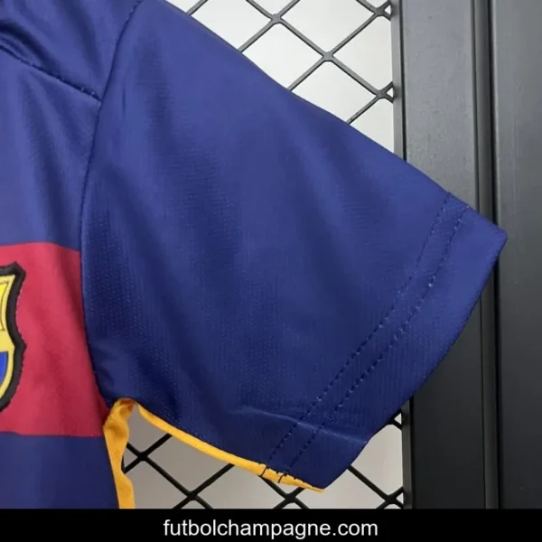 Retro 15_16 Kids Barcelona Home Size 16-28 Jersey - Image 10