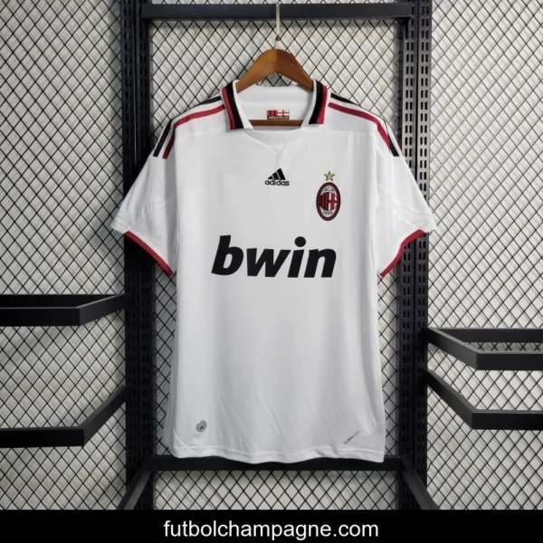 Retro 09_10 AC Milan Away White Jersey - Image 11