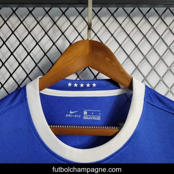 Retro 2006 Brazil Away Blue Jersey - Image 11