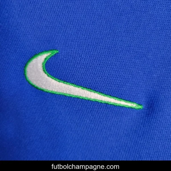 Retro 1997 Brazil Away Blue Jersey - Image 10