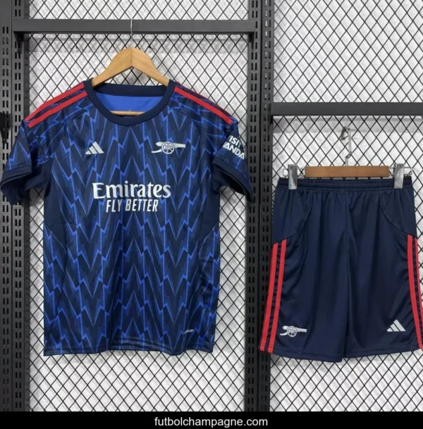 25_26 Kids Arsenal Away Blue Jersey - Image 3