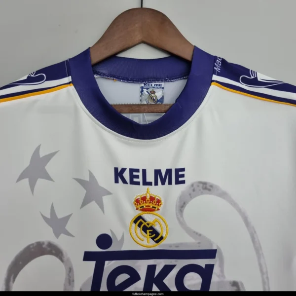 Retro 97-98 Real Madrid Champions League 7 Champions Commemorative Edition Soccer Jersey - Image 9