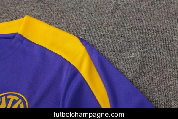 24_25 Inter Milan Blue Short Sleeve Jeresy+Shorts - Image 9