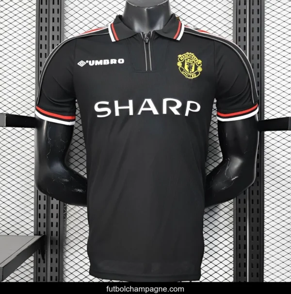 Player Version 98_99 Manchester United Third Black Jersey - Image 9