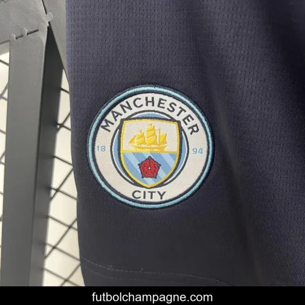 25_26 Manchester City Black Shorts - Image 6