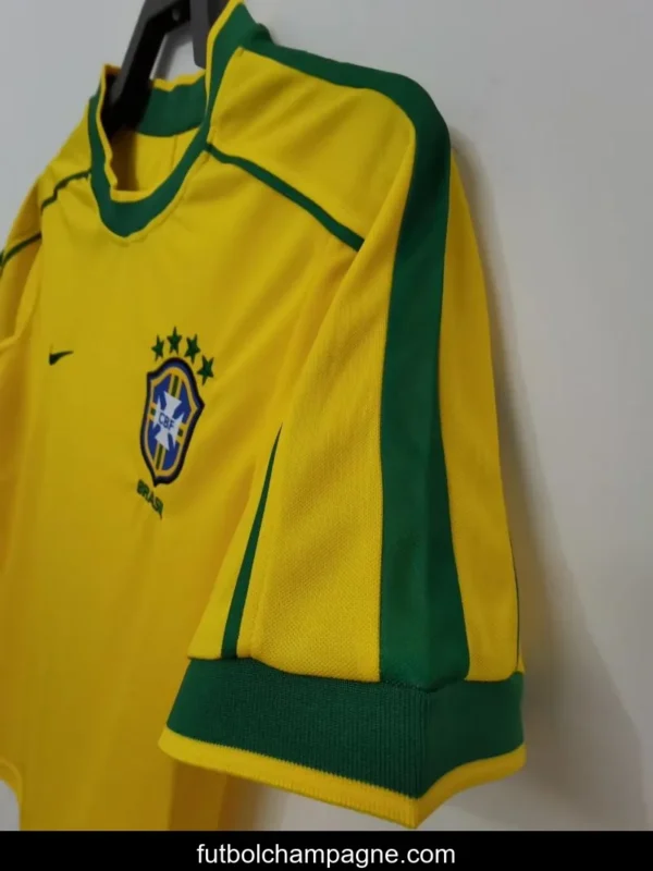 Retro 1998 Brazil Home Soccer Jersey - Image 21