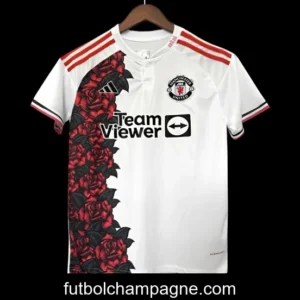 25_26 Manchester United White Rose Pattern Special Jersey