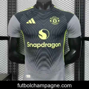 Player Version 25_26 Manchester United Grey with Gradient Wave Pattern Jersey