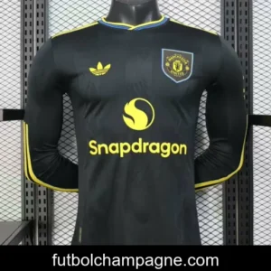 Player Version 25_26 Manchester United Third Black Long Sleeve Jersey