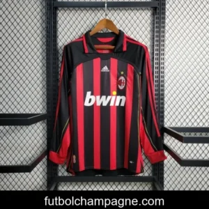 Retro Long Sleeve 2006-07 AC Milan Home Jersey