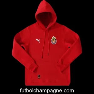 24_25 Chivas Guadalajara Navy_Red_Black_Beige_Grey Hoodie WIth Black Badge