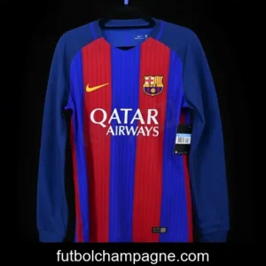 Retro 16_17 Barcelona Home Long Sleeve Jersey