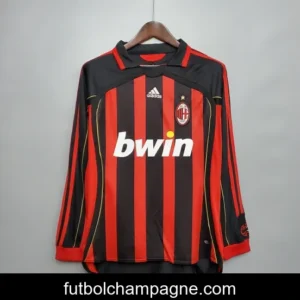 Retro 06_07 AC Milan Long sleeve home Soccer Jersey