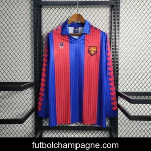 Retro 91_92 Barcelona Home Long Sleeve Jersey