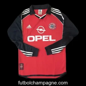 Retro 01_02 Bayern Munich Home Long Sleeve Jersey