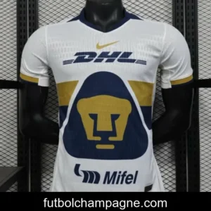 Player Version 25_26 Club America Away White with Navy and Gold Eagle Crest Jersey