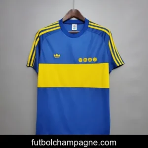 Retro 1981 Boca Juniors home Soccer Jersey