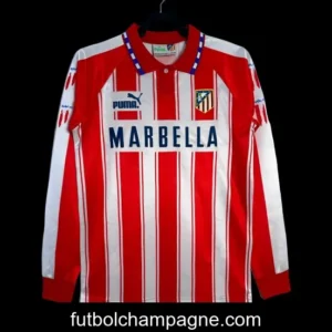 Retro 04_05 Long Sleeve Atletico Madrid Home Jersey