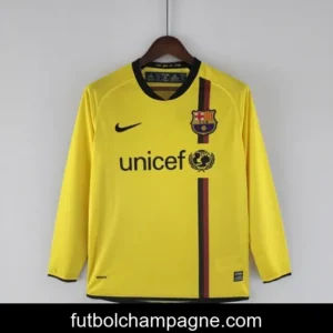 Retro 08_09 Long Sleeve Barcelona Away Soccer Jersey
