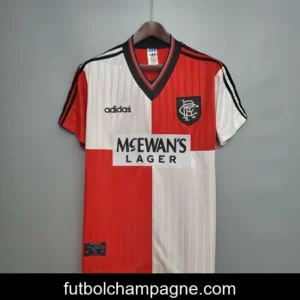 Retro 95_96 Rangers Red and White Soccer Jersey