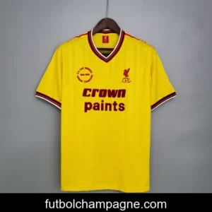Retro 85_86 Liverpool away yellow Soccer Jersey