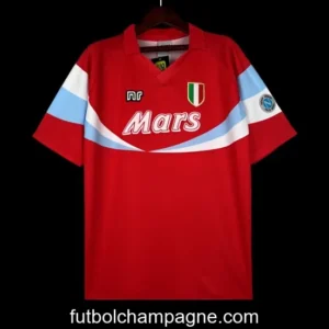 Retro 90_91 Napoli Third Red Jersey