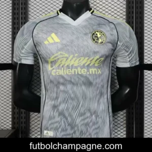 Player Version 25_26 Club America Grey with Diagonal Stripe Pattern Jersey