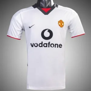 Retro 02_03 Manchester United Third White Soccer Jersey