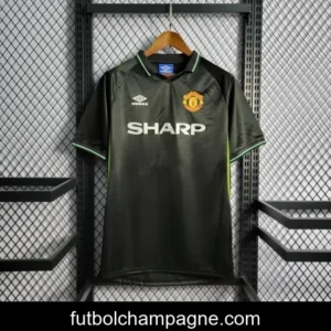 Retro 98_99 Manchester United Black Third Jersey