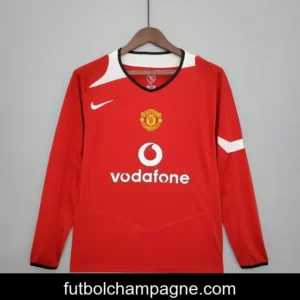Retro Manchester United long sleeve 04_06 home Soccer Jersey