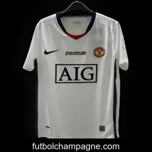 Retro 07_08 Manchester United Away White Jersey