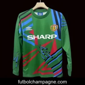 Retro 92_93 Manchester United Green Goalkeeper Long Sleeve Jersey