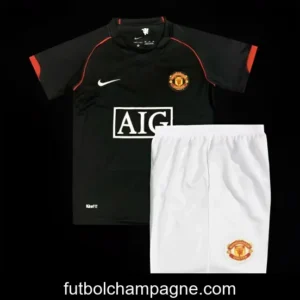 Retro Kids 07_08 Manchester United Away Black Jersey