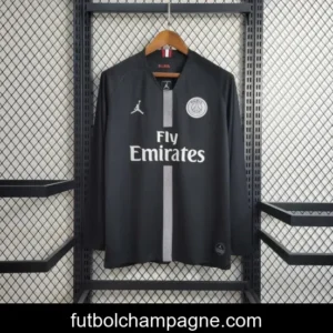 Retro Long Sleeve 18-19 PSG Black Champions League Jersey