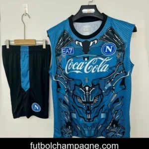 25_26 Napoli Blue Vest Jersey Blue+ Shorts