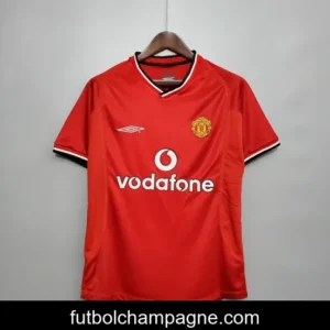 Retro 00_01 Manchester United home Soccer Jersey
