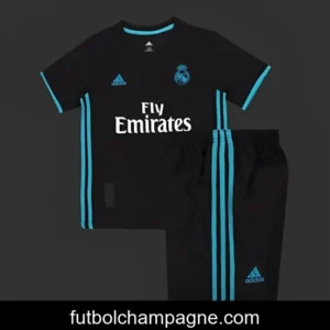 Retro Kids 17_18 Real Madrid Away Black Jersey