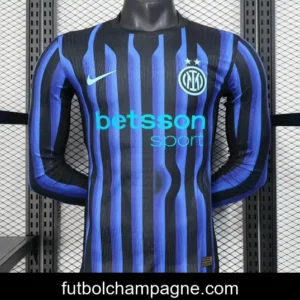 25_26 Player Version Inter Milan Home Long Sleeve Jersey